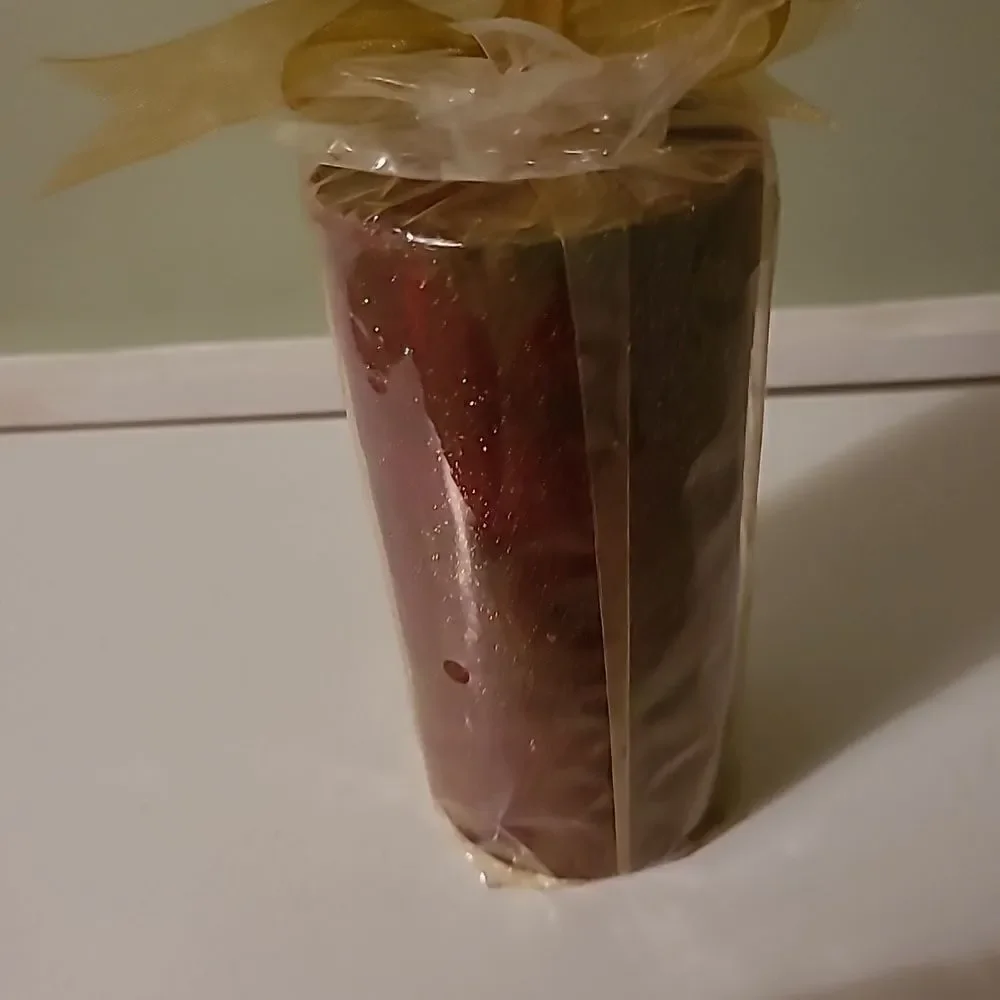 Red,Glittery Candle